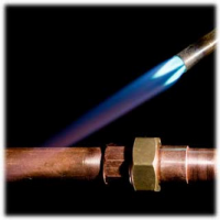 our professional plumbing in Lafayette, CO team is welding pipes
